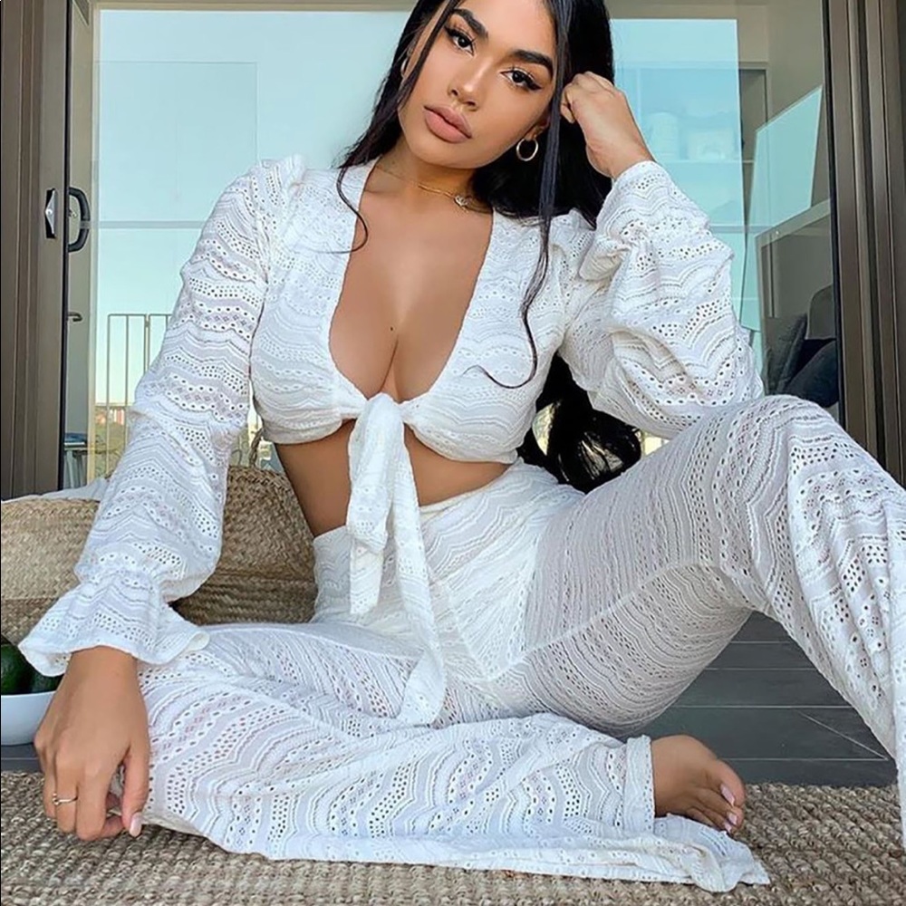 Pants Set white
